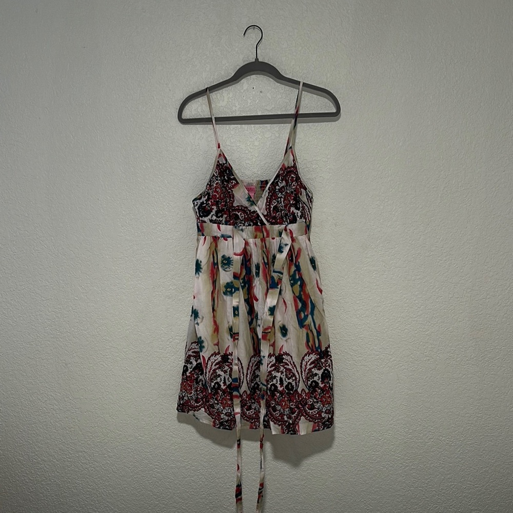 She's Cool Multicolor Bohemian Spaghetti Strap Top Blouse